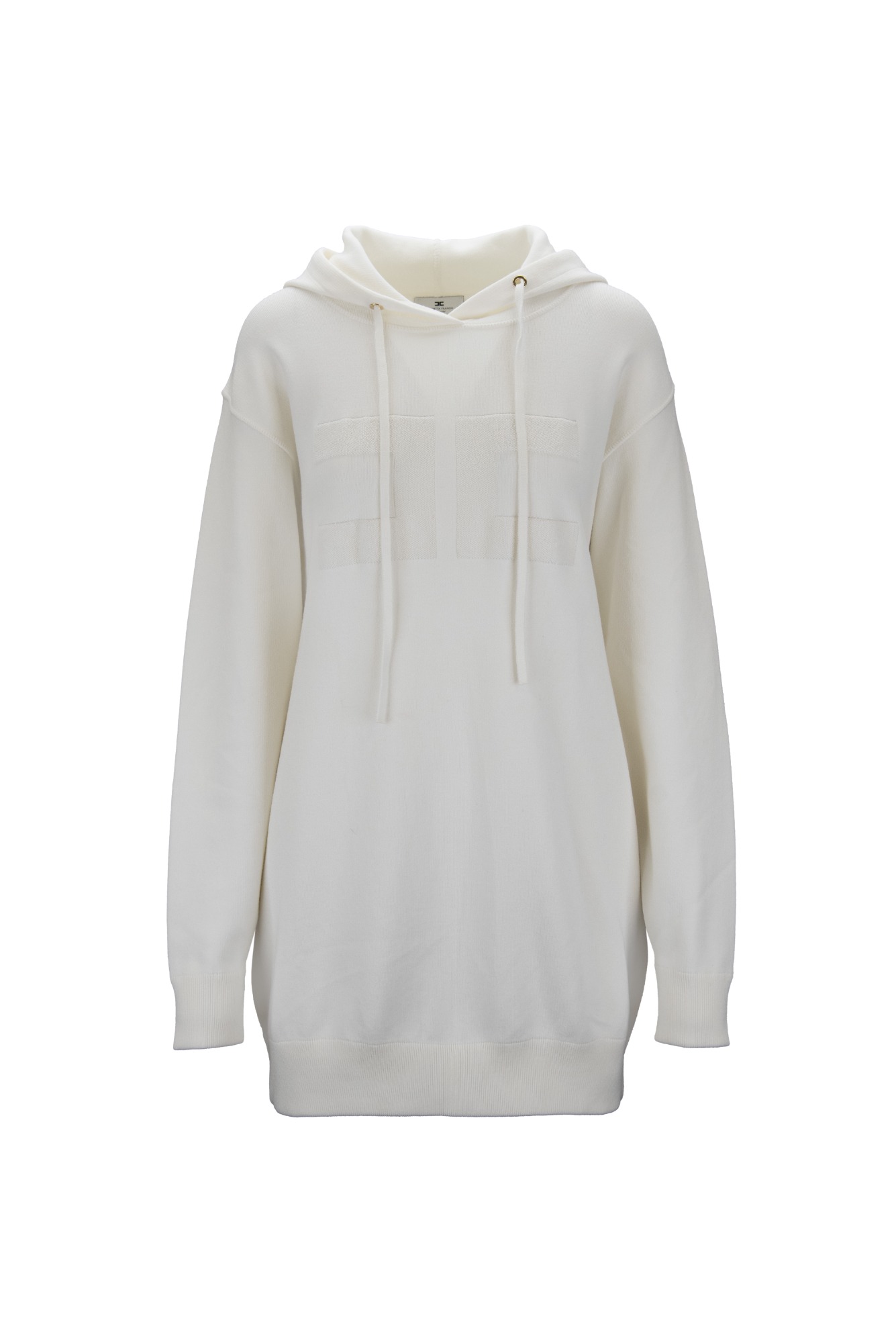 Felpa Donna Elisabetta franchi am01q46e2 360 hoodie Avorio