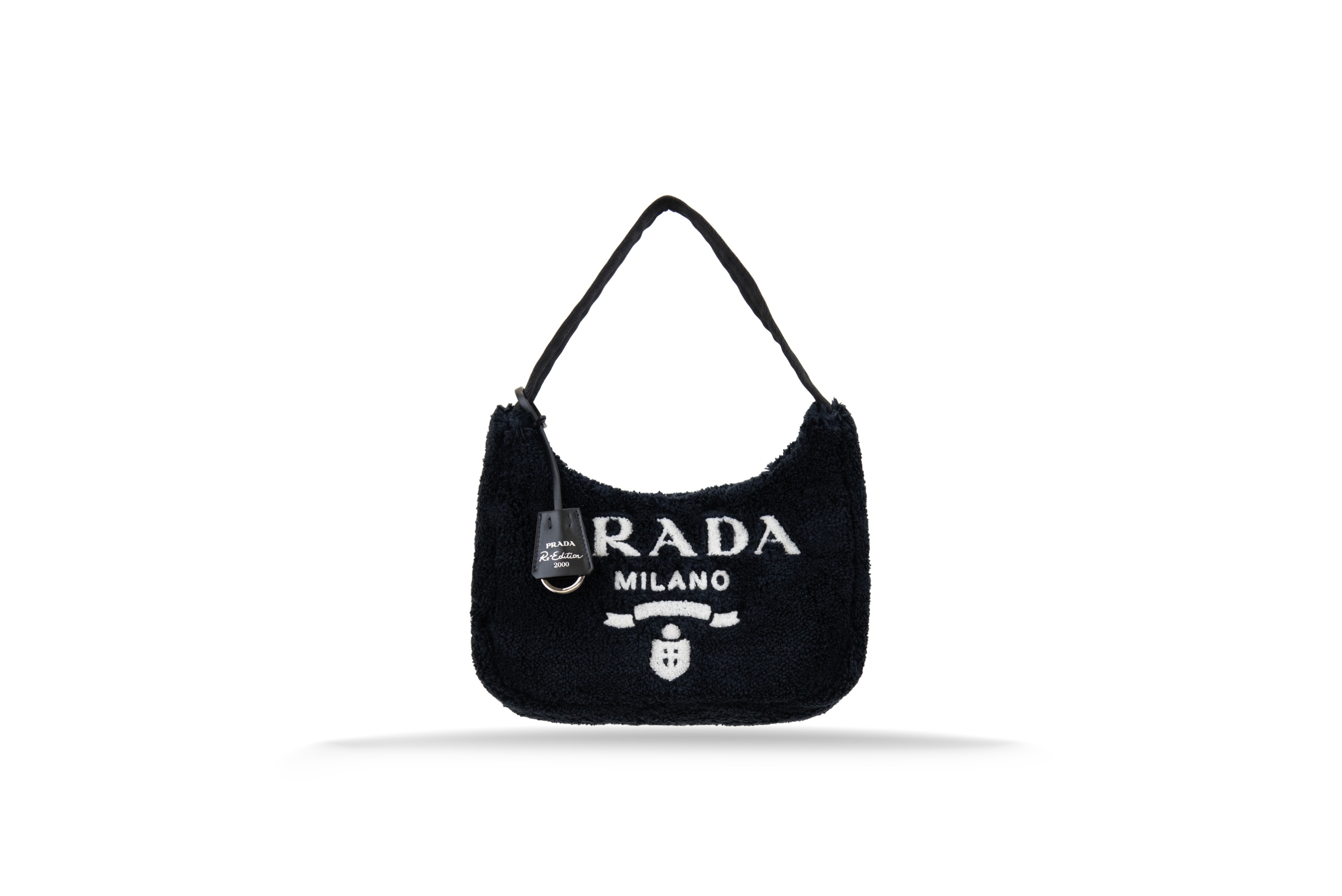 Borsa a mano Donna Prada re-edition 2000 1ne515 f0967 handbag Nero, Bianco