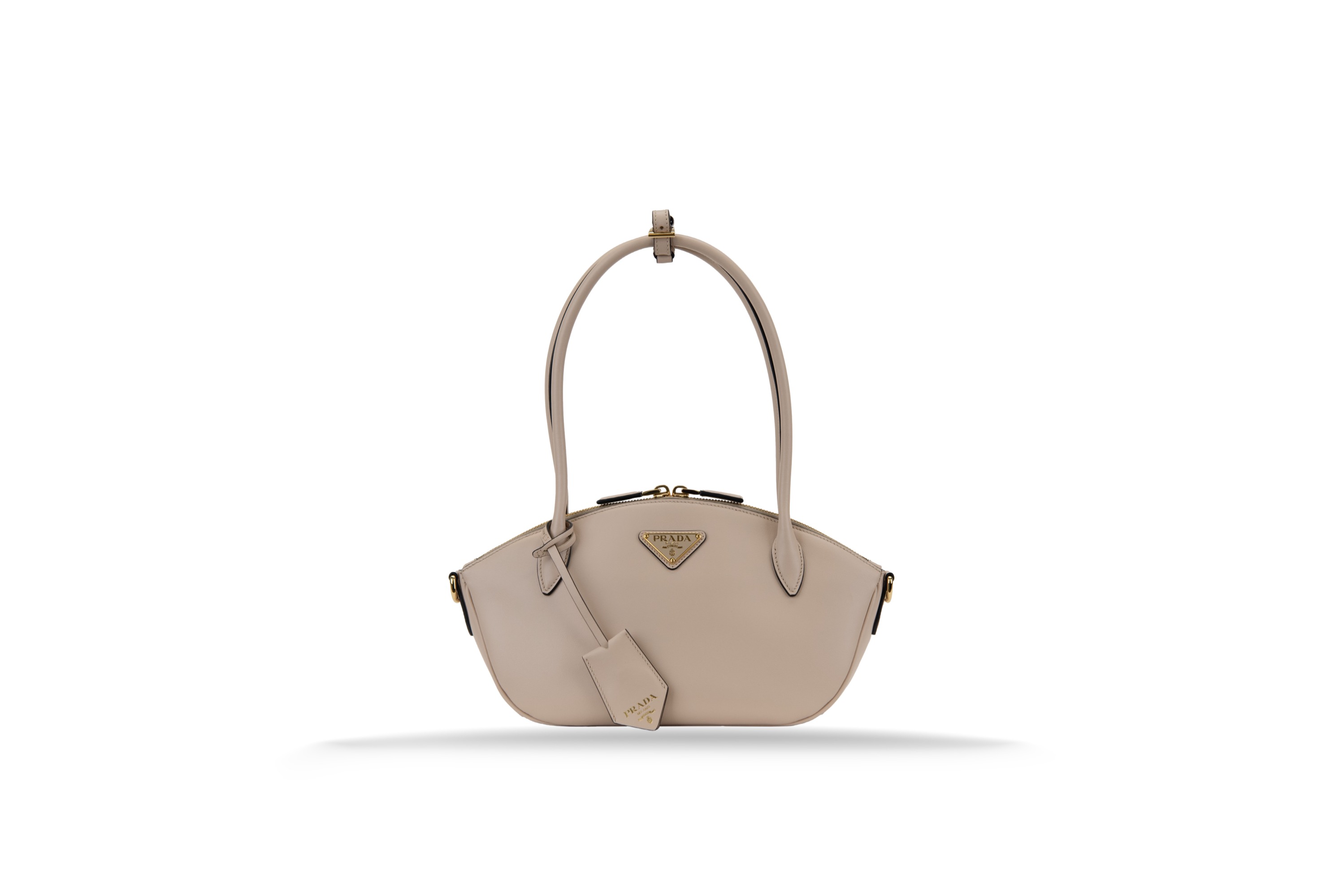 Borsa a mano Donna Prada shopping media 1ba427 f03mv handbag Beige