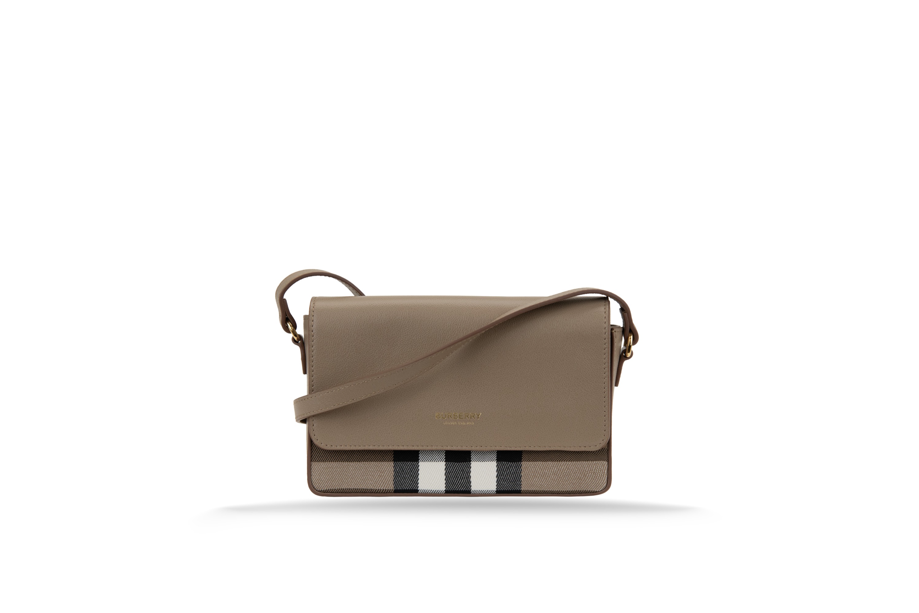 Borsa a tracolla Donna Burberry new hampshire 8084504 shoulder bag Beige, Castagna