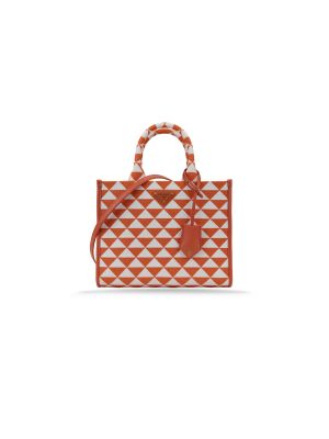 PRADA Jacquard 1BA354 F0P62 Shoulder Bags