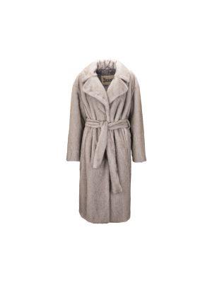 HERNO CA000582D 12739 Grey Long Coat 
