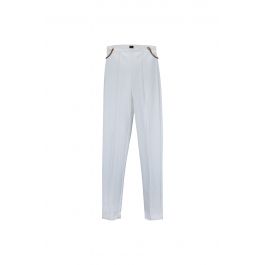 パンツ ELISABETTA FRANCHI Woman Pants White PA097 360 ELISABETTA FRANCHI PA02036E2 360 Trousers