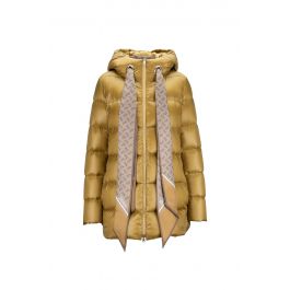 ジャケット HERNO Women Outer GI00027DR12647 2035 GOLD Herno Grosgrain Trim Jacket Light Sand 2100
