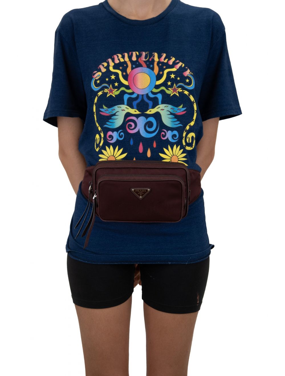 PRADA 1BL010 F0007 Fanny Pack
