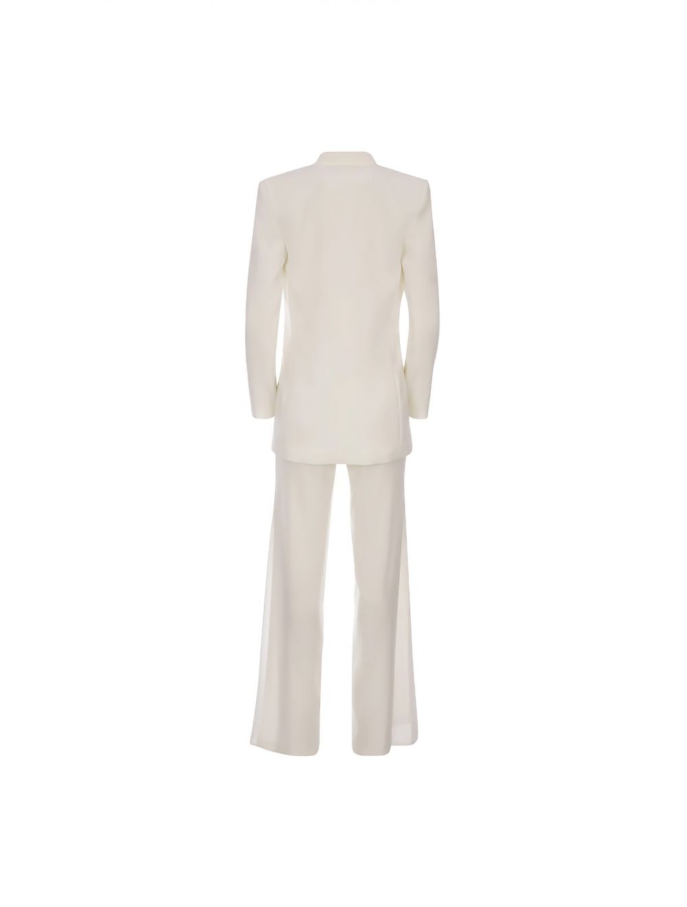 スーツ ELISABETTA FRANCHI Women Suit Jackets GI14251E2193 White Single-breasted women's suit in crêpe fabric | Elisabetta
