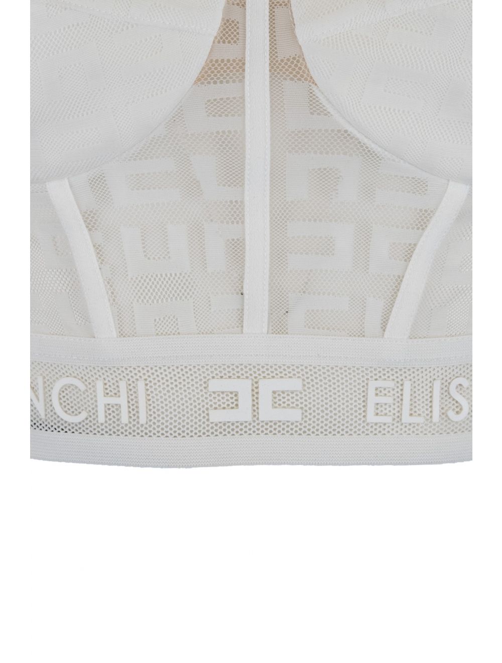 ELISABETTA FRANCHI●立体ロゴ×フロントジップ 美ラインドレス XSサイズあり【Glossy/グロッシー】バックリボン/ チェーン