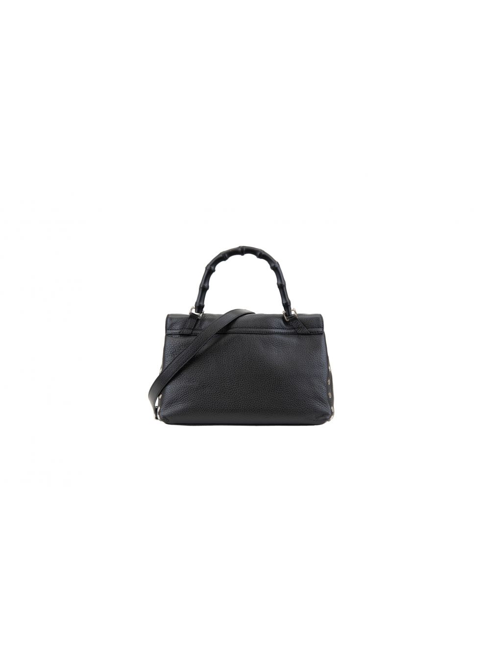トートバッグ ZANELLATO POSTINA - Daily S bag with bamboo handle ZANELLATO Postina Daily Bamboo S Z0001 Shoulder Bag